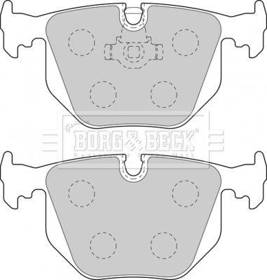 BORG & BECK Комплект тормозных колодок, дисковый тормоз BBP1871